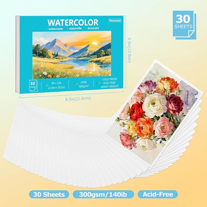 Pacocoast 5.5"x8.5" Small Watercolor Sketchbook - Image 3