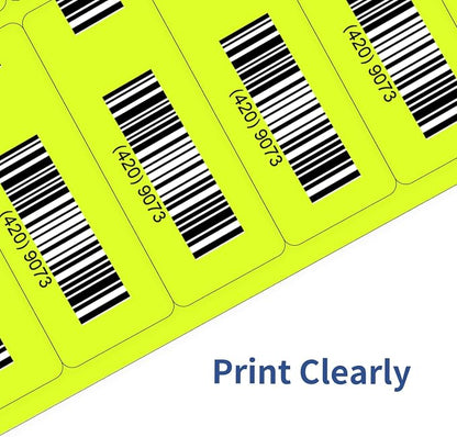 STARLIBOO 1" x 2-5/8" Address Labels- Neon Color Fluorescent Mailing Labels - Image 6