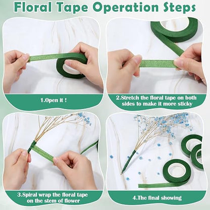PAXCOO Floral Tape and Floral Wire Arrangement Tool Kit - Image 4