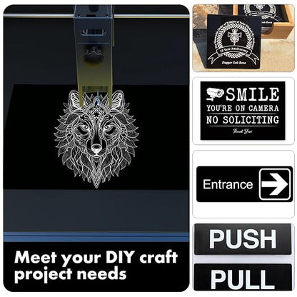 5PCS Laser Engraving Double Color ABS Plastic Sheet, Two-Tone Laserable - Image 4
