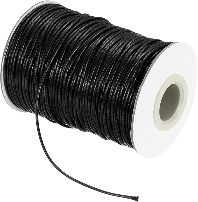 MECCANIXITY Waxed Cord 1.5mm Waxed Thread 87 Yard Wax String Leather Cord by MECCANIXITY
