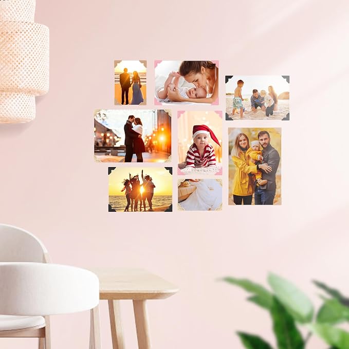 GOONAVI 15 Sheets 360 PCS Multicolor Acid-Free Photo Corners Notebook, - Image 6