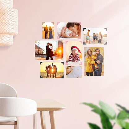 GOONAVI 15 Sheets 360 PCS Rose Gold Photo Corners Notebook, Self-Adhesive - Image 6