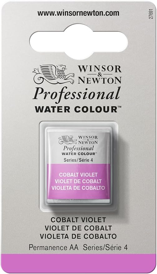 Winsor & Newton Professional Water Colour Paint, Half Pan, Cobalt Violet by WinsorNewton