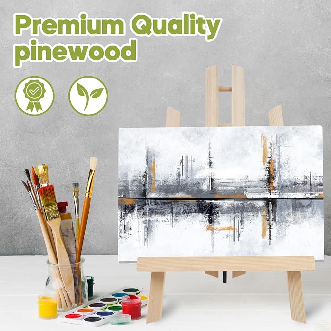 CONDA 6 Pack 11.8" Tabletop Easel, Portable A-Frame Tripod Tabletop Easel Set - Image 7