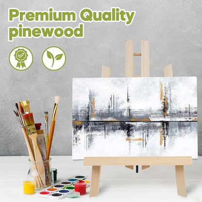 CONDA 6 Pack 11.8" Tabletop Easel, Portable A-Frame Tripod Tabletop Easel Set - Image 7