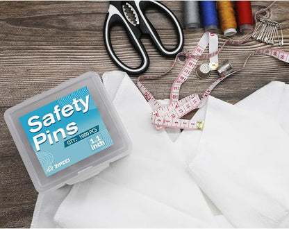 ZIPCCI 1000 Pcs 1.1 inch Nickel Plated Mini Safety Pins - Image 2