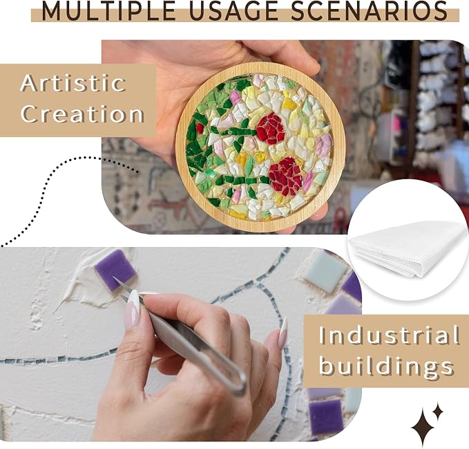 40" X 76" Mosaic Mesh for Back Mounted Tile 21 Square Feet Fiberglass Mosaic - Image 4