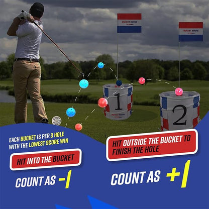 Bucket Birdie Backyard Golf Game — 9 Hole Bucket Golf Yard - Image 4
