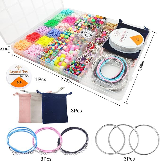 leitait Girls Toys Bracelet Making Kit - Image 3