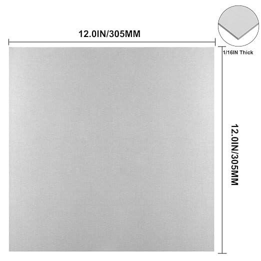 Galvanized Metal Sheet 12" x 12" x 1/16" Inch Galvanized Steel Sheet Plates - Image 3