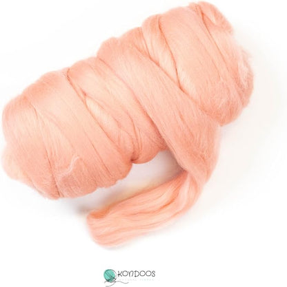 Colored Natural Wool roving, 8 OZ. Best Wool - Image 2