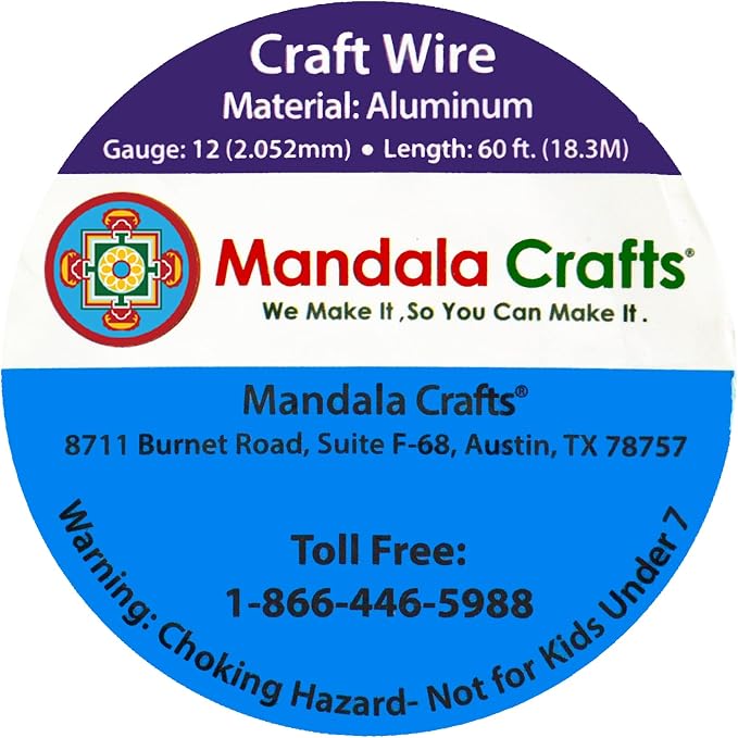 Mandala Crafts 12 Gauge Anodized Aluminum Craft Wire - Image 3