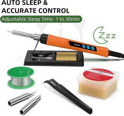 Soldering Iron Kit, 190W Soldering Gun, 110V LED Solder Kit - Image 5