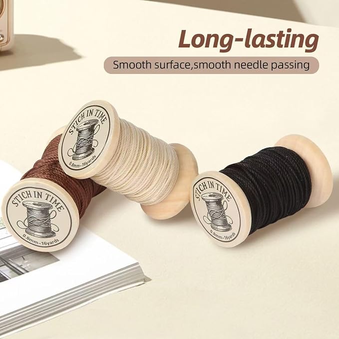 Natural Waxed Thread, 0.55mm/0.8mm, Wax Thread - Image 5