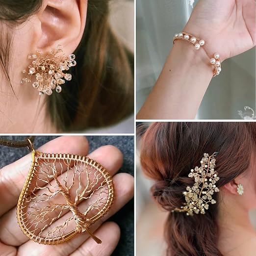 28 Gauge Craft Wire Jewelry Wire 100M/0.3mm Rose Gold Plated Thin Brass Wire - Image 5