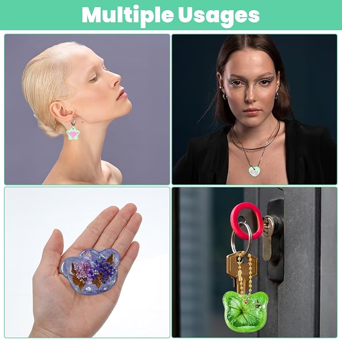 16Pcs Keychain Resin Molds Silicone - Image 5