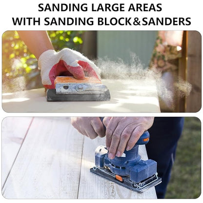Sandpaper Assortment, 18 Sheets, 9 x 11 Inch Wet Dry Sand Paper, - Image 7
