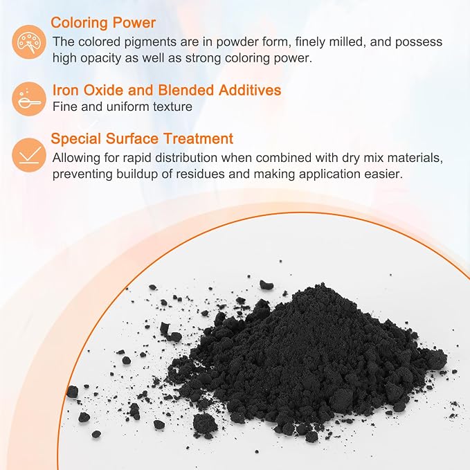 HARFINGTON Iron Oxide Powder Concrete Pigment 500 Mesh 3.5oz Iron Oxide Grout - Image 3