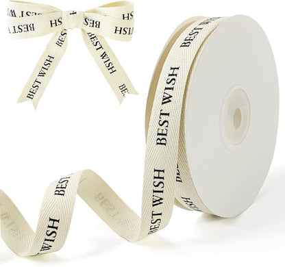 Cotton Herringbone Ribbon by PQZKLDP