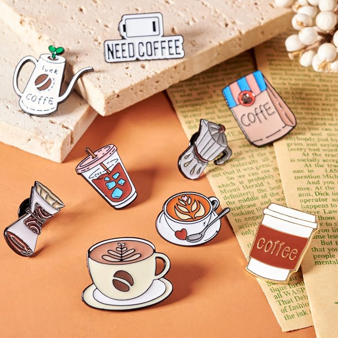 Mixed Enamel Pins for Backpacks, Beadthoven Cute Enamel Brooch Pins Set - Image 5