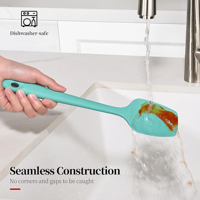 600ºF Heat Resistant Spatulas, High Heat Food Safe Semless Kitchen Silicone - Image 9