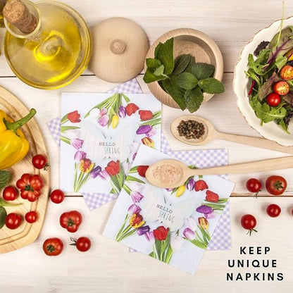 20-ct 13x13 Flowers Paper Luncheon Decoupage Napkins, 3-Ply Servilletas Printed - Image 4