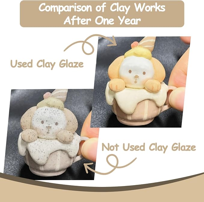 200ml Air Dry Clay Glaze, Waterproof and Scratch Resistant, Design - Image 4