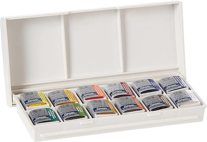 Winsor & Newton Cotman Watercolor Paint Set, Sketchers' Pocket Set, 12 Half Pan - Image 4