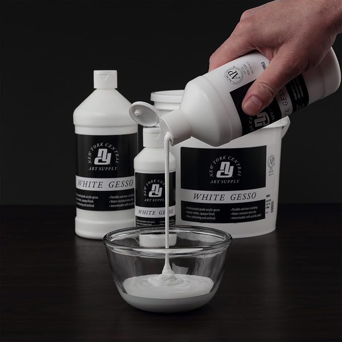 Acrylic Gesso - White Professional Grade Gesso - Image 2