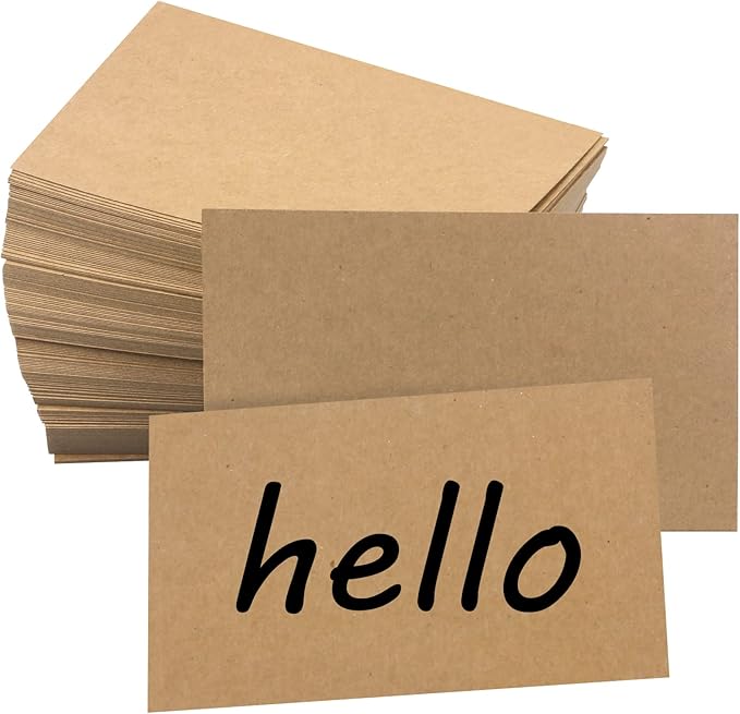 Bercoor 200 Pack Blank 3 x 5 Inch Index Cards, Heavy Study Cards, Note Cards by Bercoor