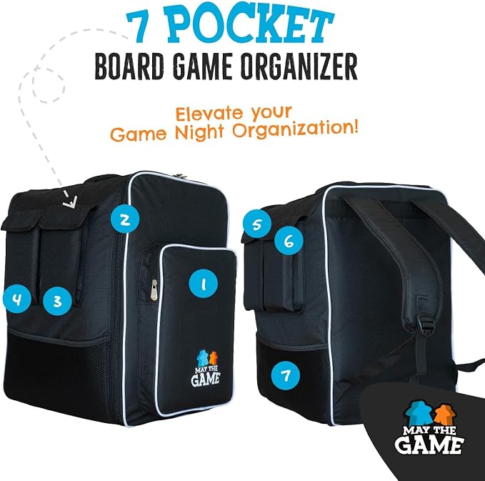 Board Game Bag: Ultimate Backpack, Travel Organizer, Storage & Carrying Case - Image 4