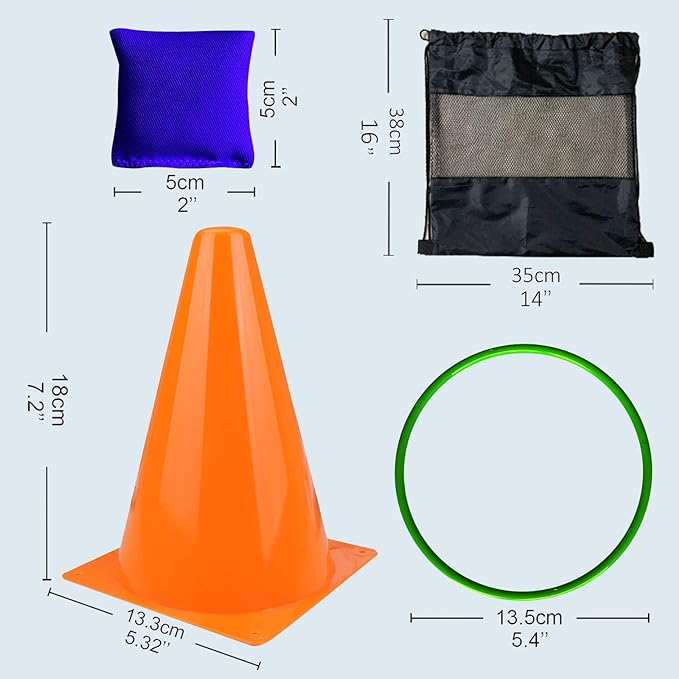 unanscre 31PCS 3 in 1 Carnival Outdoor Games Combo Set - Image 6