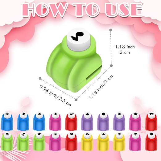 Paper Punches, Punch Craft Set Punches, Hole Punch Shapes Scrapbooking Supplies - Image 2