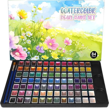 2ml Large Capacity Metallic Watercolor Paint Set, 36/60/84 Color by YZYBFUQ