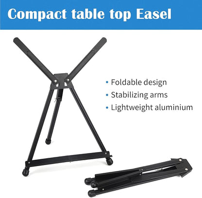 Falling in Art Aluminum 15" to 21" Tabletop Easel Display, Holds Canvas - Image 5