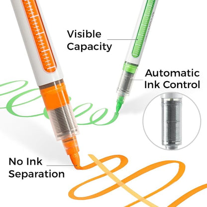 Ohuhu Acrylic Paint Markers Direct Liquid: 48 Pack Flexible Brush Tip Acrylic - Image 2