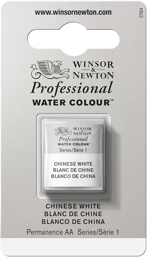Winsor & Newton Professional Water Colour Paint, Half Pan, Chinese White by WinsorNewton