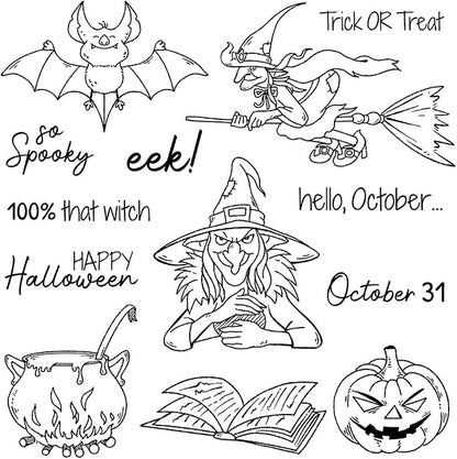 Halloween Clear Silicone stampReusable Stamp - Image 5