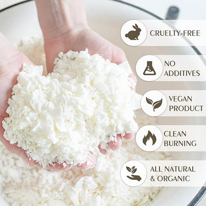 Soy Wax Flakes, Waxcanpy Natural Candle Wax, Organic Soy Wax - Image 3