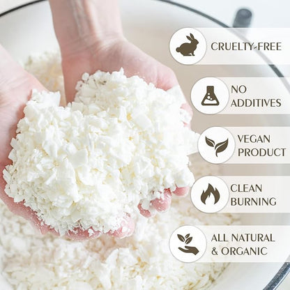 Soy Wax Flakes, Waxcanpy Natural Candle Wax, Organic Soy Wax - Image 3