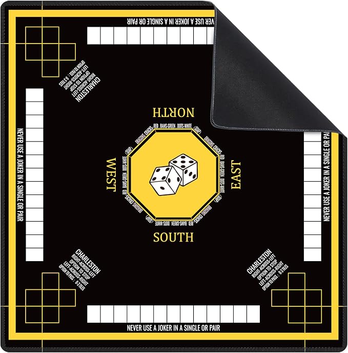 Mahjong Mat for Table 31.5''x31.5'', Non-Slip Mahjong Cloth Cover by Unknown