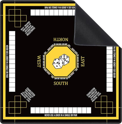 Mahjong Mat for Table 31.5''x31.5'', Non-Slip Mahjong Cloth Cover by Unknown