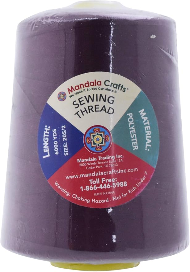 Mandala Crafts 4 Pack of Serger Threads Cones Spools - Image 3