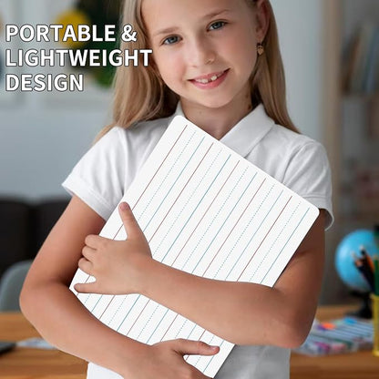 2pack 9x12 inches Dry Erase Board Lapboard Reusable Lined Erasable Ruled - Image 5