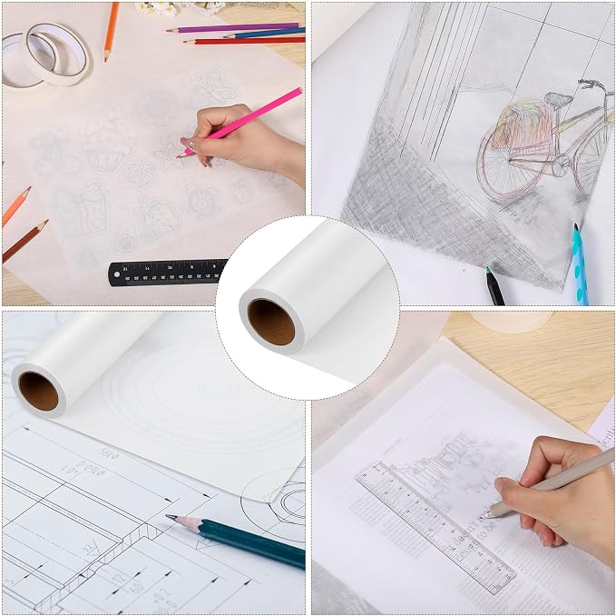 Tracing Paper Roll 12in x 50yd, Gift Wrapping - Image 5