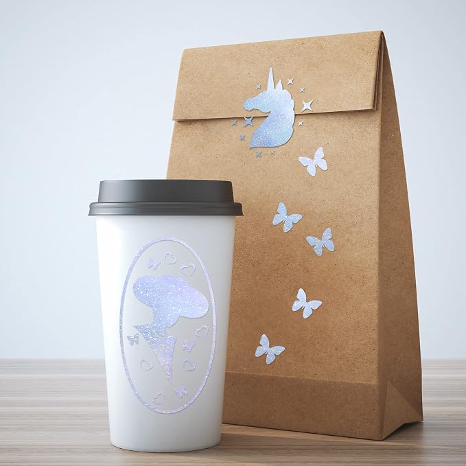 Outus 24 Sheets Holographic Sticker Paper Holographic Laminate Sheets - Image 7