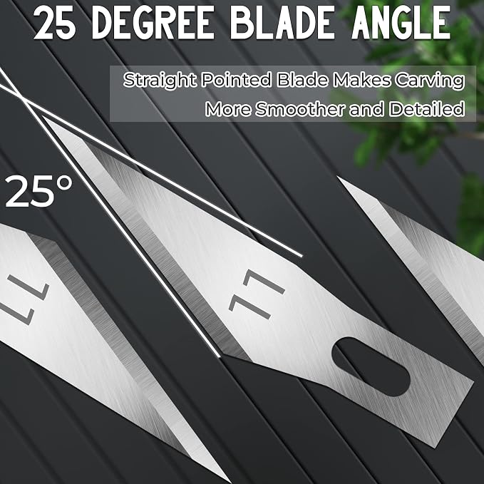 Jetmore 100 Pack Exacto Knife Blades, Hobby & Craft Knife Replacement Blades - Image 4
