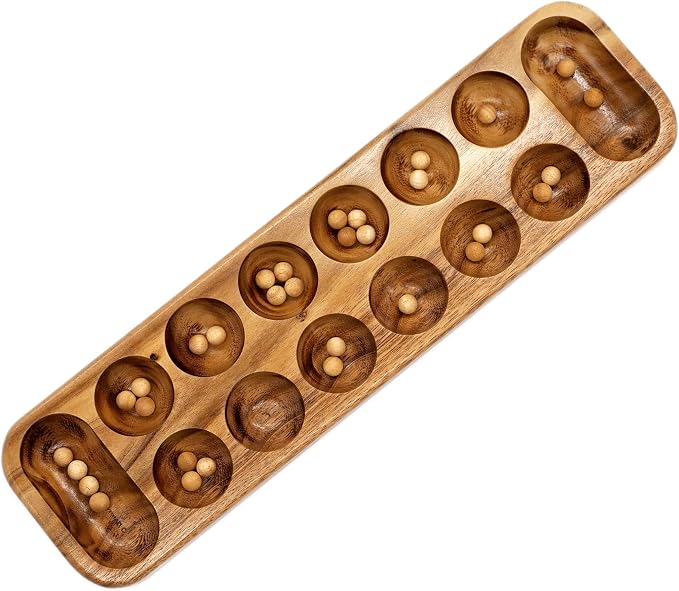 BSIRI Mancala Wooden Classic Board Game Entertainment - Image 8