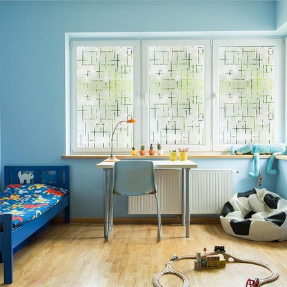Finnez Frosted Window Film Non-Adhesive, Frosting Privacy Film - Image 3